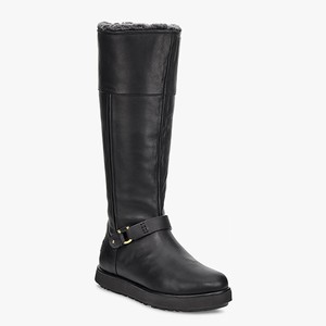 Ugg Classic Berge Tall Women Boots Black (5341RMNWY)